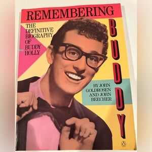 Vintage Remembering Buddy Holly Paperback Coffee Table Book